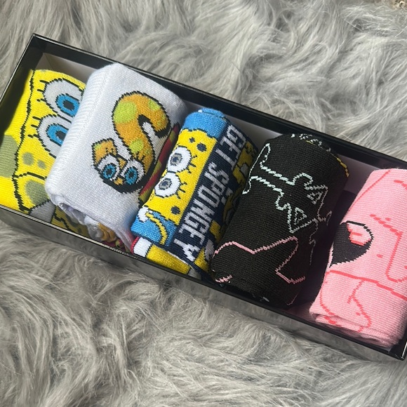 SpongeBob Cartoon Character Socks Collection - Picture 2 of 5